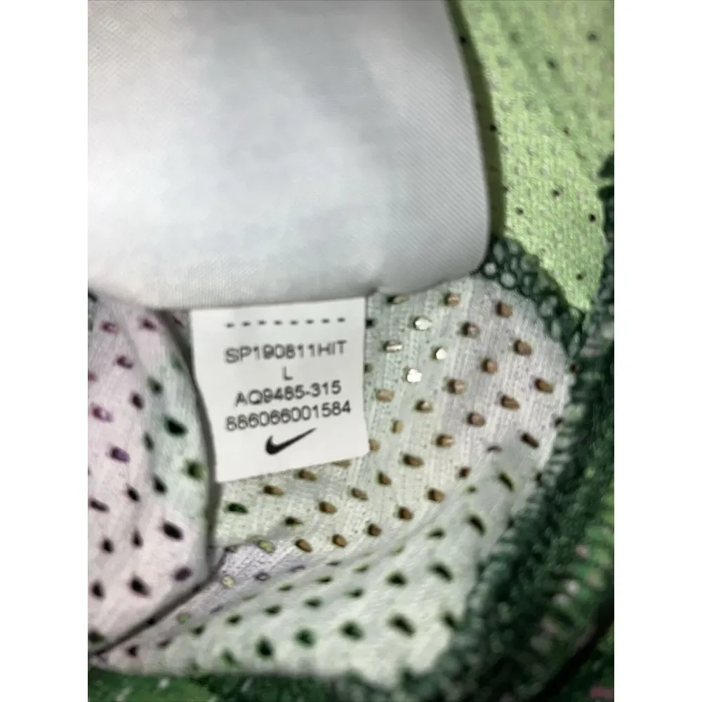 Nike Leaf Basketball‎ Jersey Green Pink Boys Size Large Youth